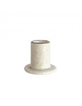 Świecznik ceramiczny kremowy PRIMO 6 cm