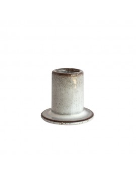 Świecznik ceramiczny szary PRIMO 6 cm